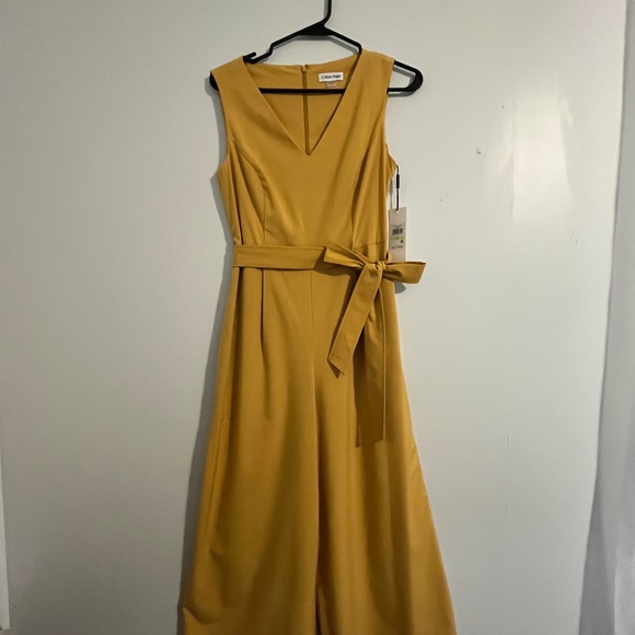 Calvin Klein Pants - Calvin Klein Mustard Yellow Jumpsuit